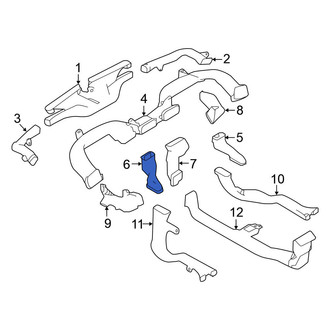 Nissan OE - Left Upper Instrument Panel Air Duct