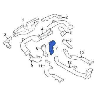 Nissan OE - Upper Inner Instrument Panel Air Duct