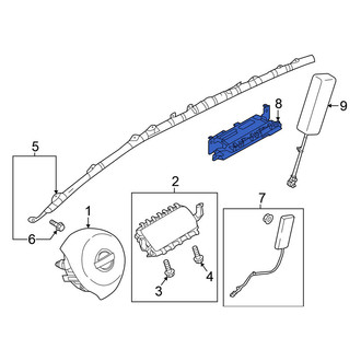 Nissan OE - Left Lower Instrument Panel Air Bag