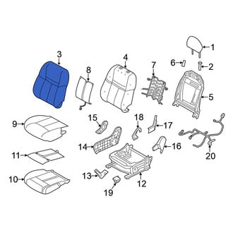Nissan OE - Front Right Seat Back Cushion Cover