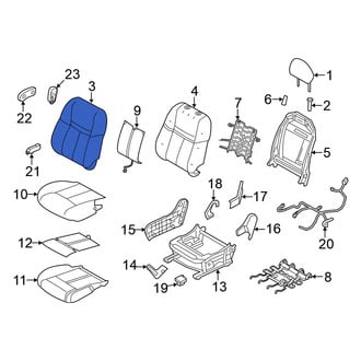Nissan OE - Front Right Seat Back Cushion Cover