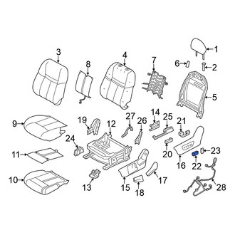 Nissan OE - Front Left Forward Power Seat Switch Knob