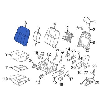 Nissan OE - Front Left Seat Back Cushion Cover