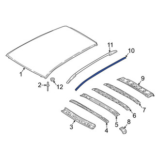 Nissan OE - Left Roof Molding