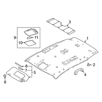 Nissan OE - Roof - Interior Trim (W/O Sunroof)