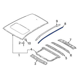 Nissan OE - Left Roof Molding