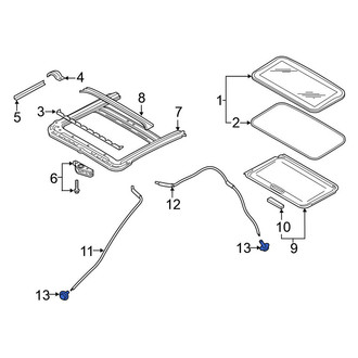 Nissan OE - Sunroof Drain Hose Drain Valve