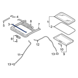 Nissan OE - Sunroof Deflector