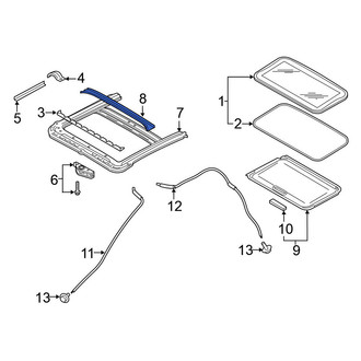Nissan OE - Sunroof Drip Rail