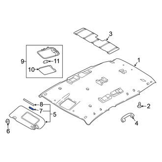 Nissan OE - Sun Visor Light Bulb