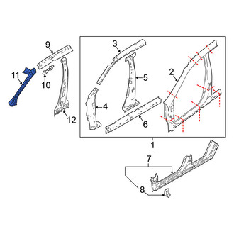 Nissan OE - Left Inner Body A-Pillar