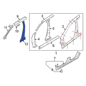 Nissan OE - Left Inner Body B-Pillar
