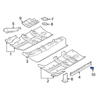 Nissan OE - Rear Left Stone Deflector