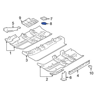Nissan OE - Trunk Floor Access Cover Seal