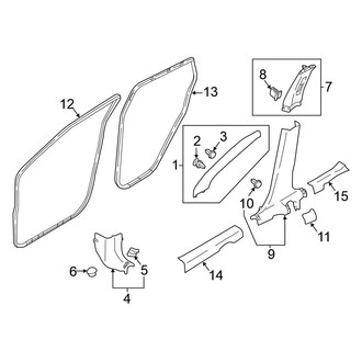 Nissan OE - Pillars, Rocker & Floor - Interior Trim