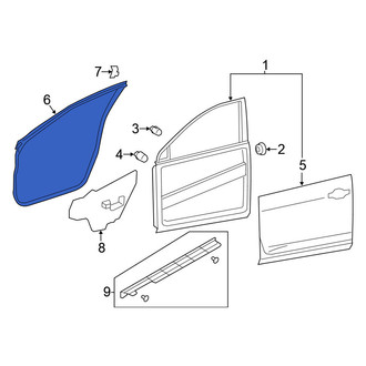 Nissan OE - Front Left Outer Door Seal