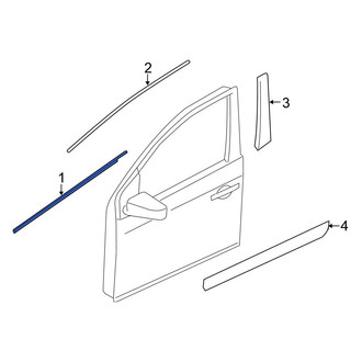 Nissan OE - Front Left Door Belt Molding