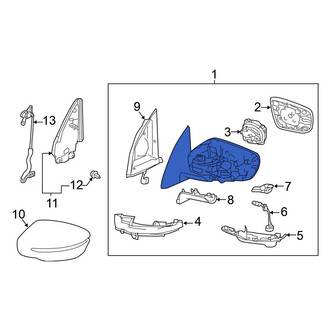Nissan OE - Front Left Door Mirror
