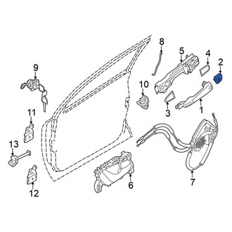 Nissan OE - Front Left Exterior Door Handle Cover