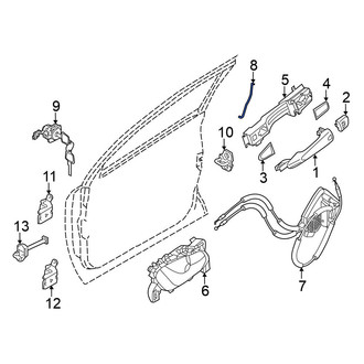 Nissan OE - Front Left Door Lock Operating Rod