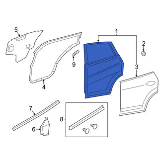 Nissan OE - Rear Left Door Shell
