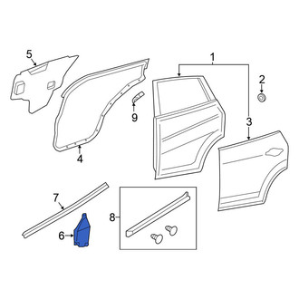 Nissan OE - Left Door Shell Insulator
