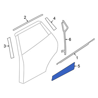 Nissan OE - Rear Left Lower Door Molding