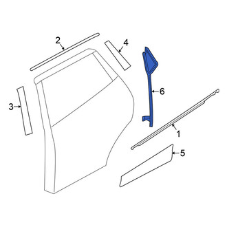 Nissan OE - Rear Left Door Window Division Bar