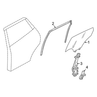 Nissan OE - Rear Door - Glass & Hardware