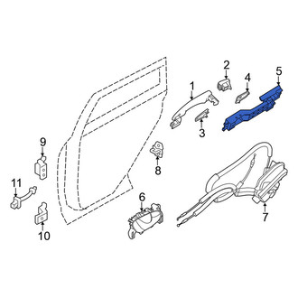 Nissan OE - Front Right Exterior Door Handle Base