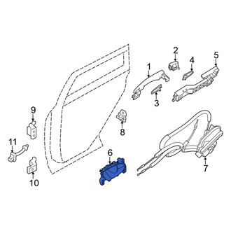 Nissan OE - Front Left Inner Interior Door Handle