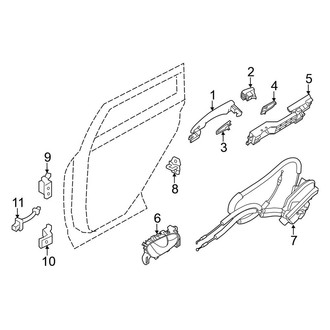 Nissan OE - Rear Door - Lock & Hardware