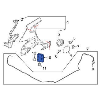 Nissan OE - Rear Quarter Panel Vent