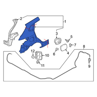 Nissan OE - Rear Left Outer Quarter Panel