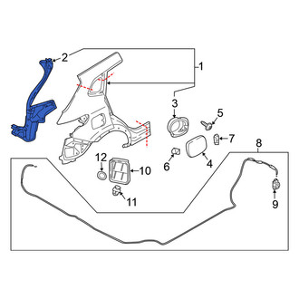 Nissan OE - Rear Left Outer Body D-Pillar