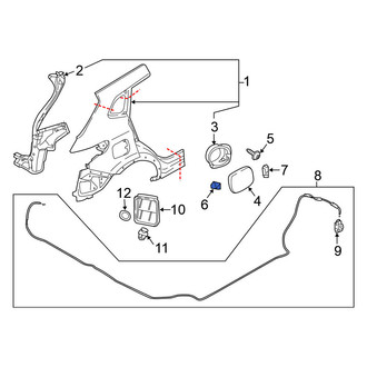 Nissan OE - Fuel Door Bumper