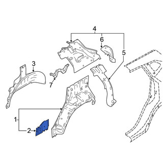 Nissan OE - Rear Left Upper Quarter Panel Extension