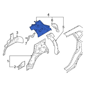 Nissan OE - Rear Left Inner Body D-Pillar