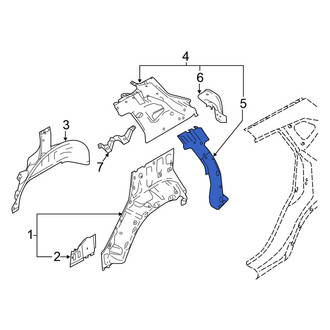 Nissan OE - Rear Left Body D-Pillar Reinforcement