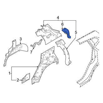 Nissan OE - Rear Left Lower Quarter Panel Extension