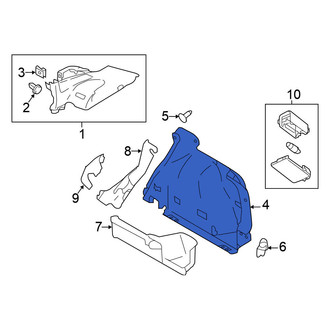 Nissan OE - Rear Left Upper Interior Quarter Panel Trim Panel