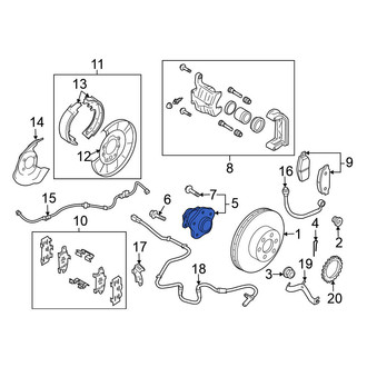 Nissan OE - Rear Wheel Bearing and Hub Assembly