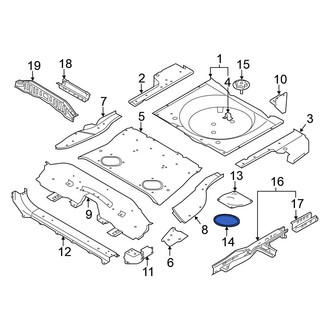 Nissan OE - Trunk Floor Access Cover Seal