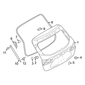 Nissan OE - Lift Gate - Gate & Hardware