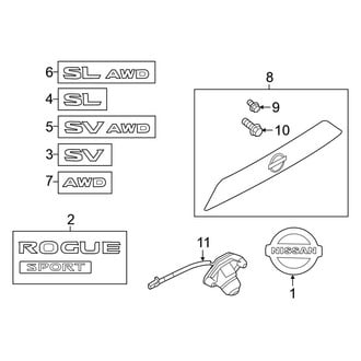 Nissan OE - Lift Gate - Exterior Trim