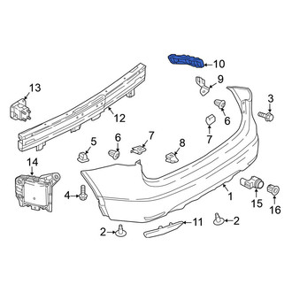 Nissan OE - Rear Left Bumper Cover Bracket