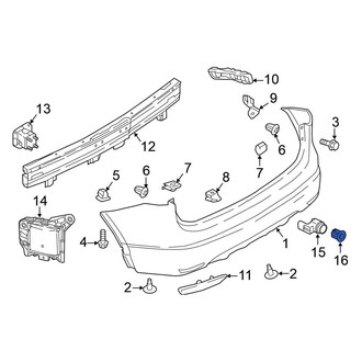 Nissan OE - Rear Left Outer Parking Aid Sensor Retaining Ring