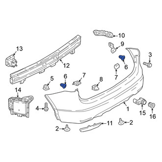 Nissan OE - Bumper Corner Cover Nut