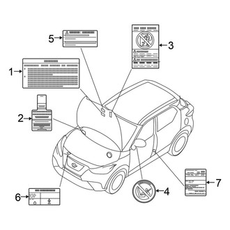Nissan OE - Information Labels - Labels