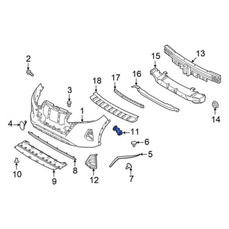 Nissan OE - Front Left Bumper Cover Bracket